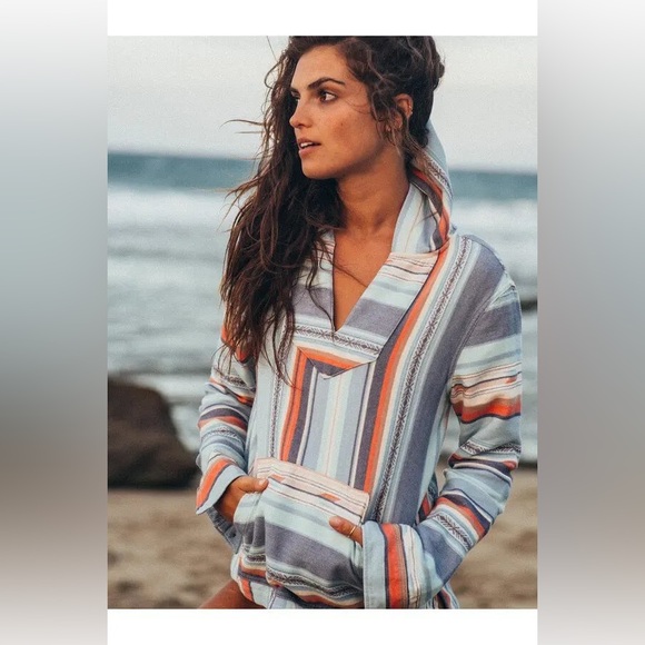 FAHERTY BRAND 
Baja Poncho Hoodie Sierra Paradise - Stripe XS - Picture 10 of 10
